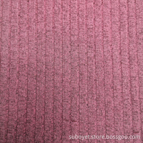 Polyester Rib Knitting Fabric
